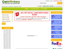 Tablet Screenshot of carmonkeys.com